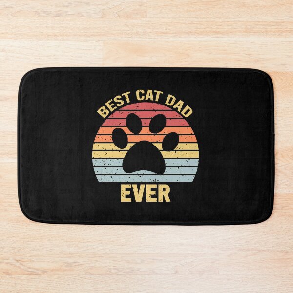 Item preview, Best Cat Dad Ever Retro Sunset Paw Print designed and sold by SoyLamderma.