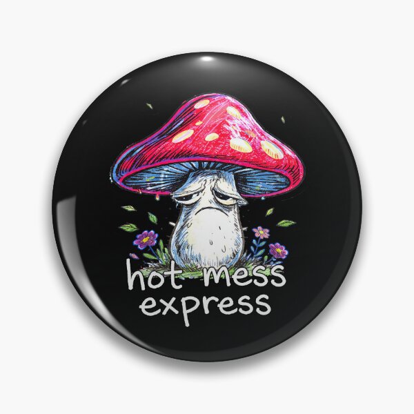 Item preview, hot mess express sad mushroom goblincore designed and sold by lakanarivas.