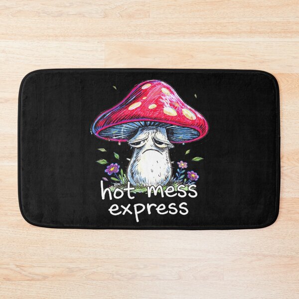 Item preview, hot mess express sad mushroom goblincore designed and sold by lakanarivas.