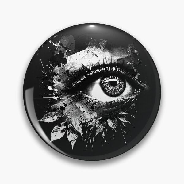 Item preview, Surreal Botanical Eye Dark Grunge Nature Vision Design Art Print designed and sold by inkoutninja.