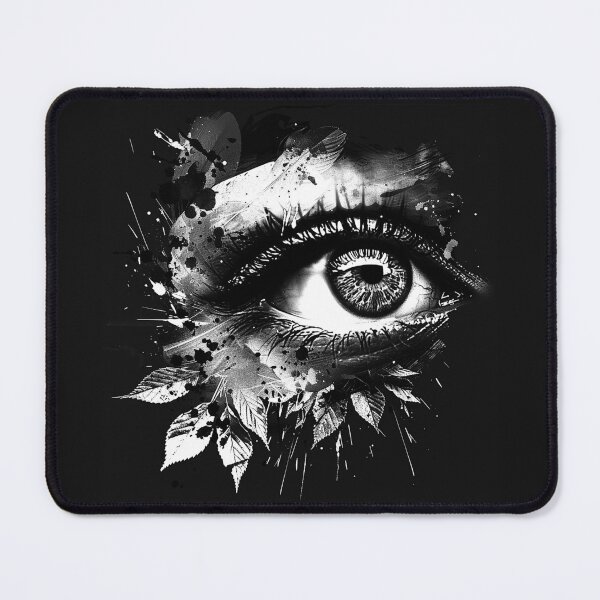 Item preview, Surreal Botanical Eye Dark Grunge Nature Vision Design Art Print designed and sold by inkoutninja.