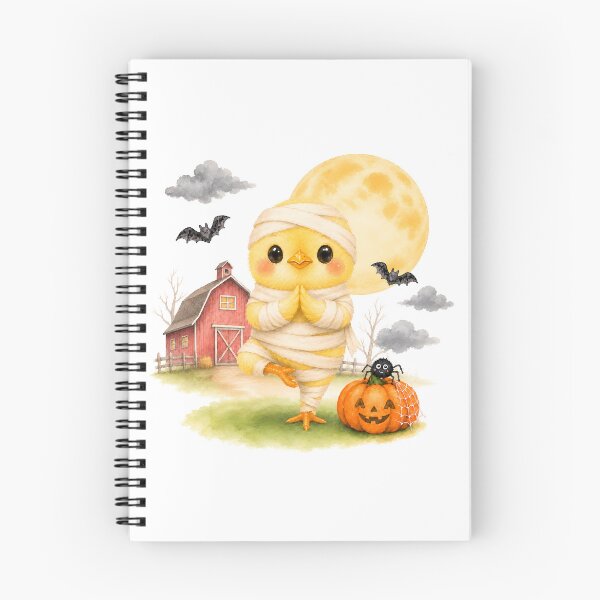 Item preview, Halloween Tree Pose Mummy Chick designed and sold by YogiAnimalArt.