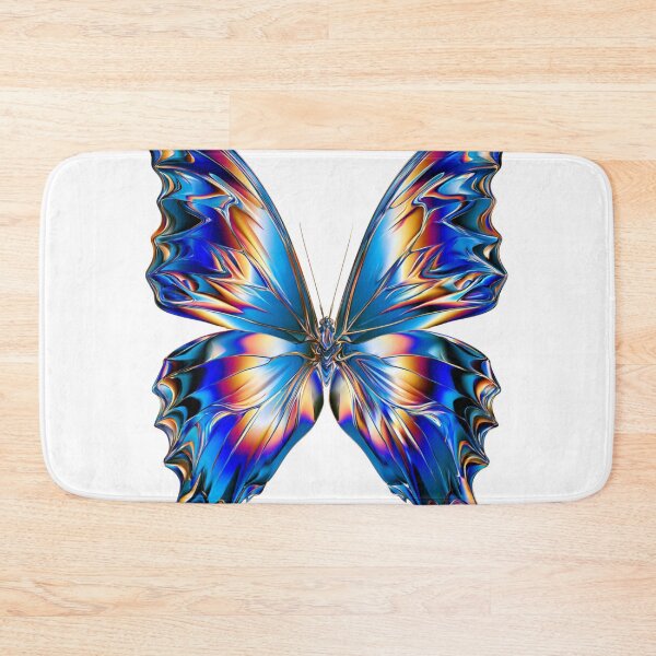 Item preview, Vibrant Holographic Butterfly Rainbow Y2K Art designed and sold by TrendyGalaxy.