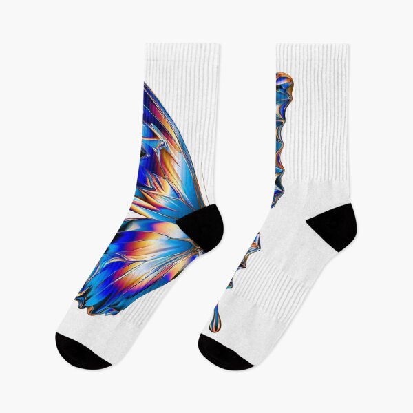 Item preview, Vibrant Holographic Butterfly Rainbow Y2K Art designed and sold by TrendyGalaxy.