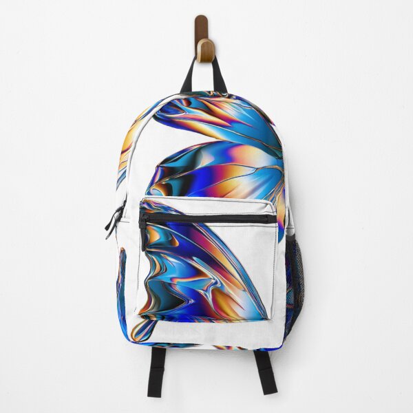 Item preview, Vibrant Holographic Butterfly Rainbow Y2K Art designed and sold by TrendyGalaxy.
