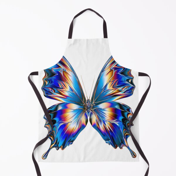 Item preview, Vibrant Holographic Butterfly Rainbow Y2K Art designed and sold by TrendyGalaxy.
