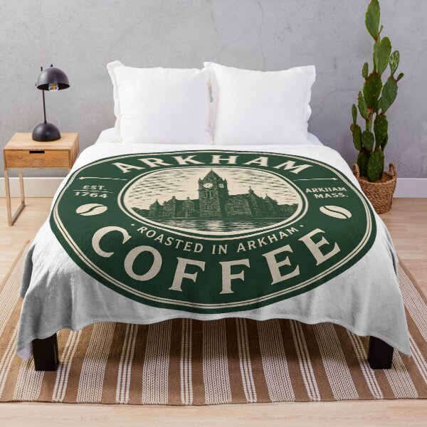 Item preview, Arkham Coffee - Vintage Coffee Emblem - Lovecraft Arkham Massachusetts designed and sold by Extravanganzza.