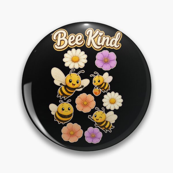 Item preview, Bee Kind – Cute Bees & Wildflowers | Positive Nature Quote Design designed and sold by Cartoon art with a purpose ❤️ Supporting Althea’s friends .