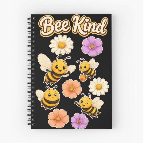 Item preview, Bee Kind – Cute Bees & Wildflowers | Positive Nature Quote Design designed and sold by Cartoon art with a purpose ❤️ Supporting Althea’s friends .