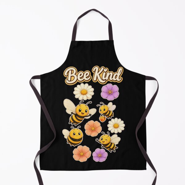 Item preview, Bee Kind – Cute Bees & Wildflowers | Positive Nature Quote Design designed and sold by Cartoon art with a purpose ❤️ Supporting Althea’s friends .