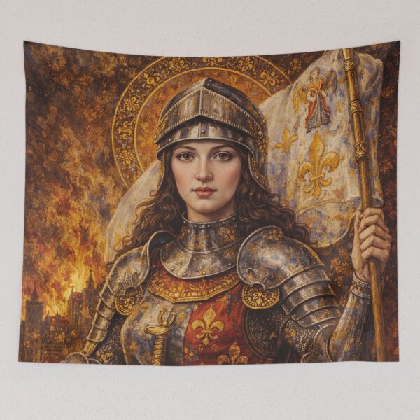 Item preview, Joan of Arc – Warrior of Light Painting designed and sold by GalleryKauffeld.