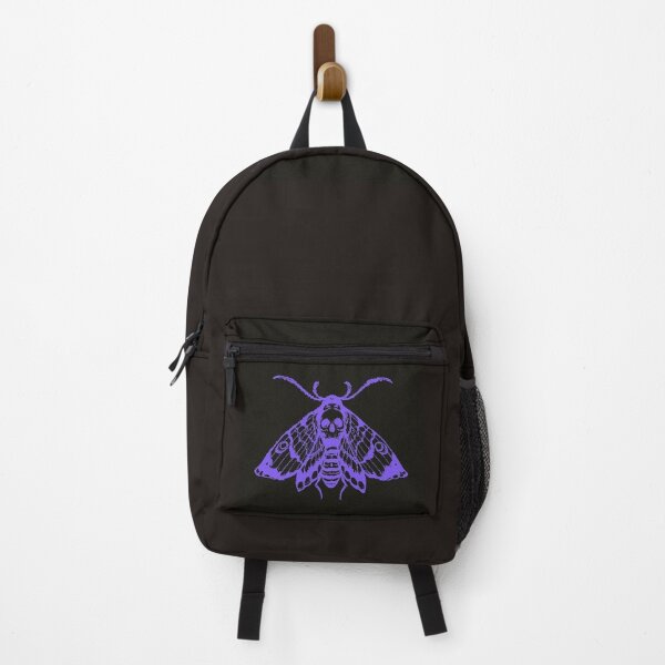 Item preview, Purple Whimsigoth Moth: Gothic Skull Grunge Aesthetic designed and sold by BrontesWhimsyStore.