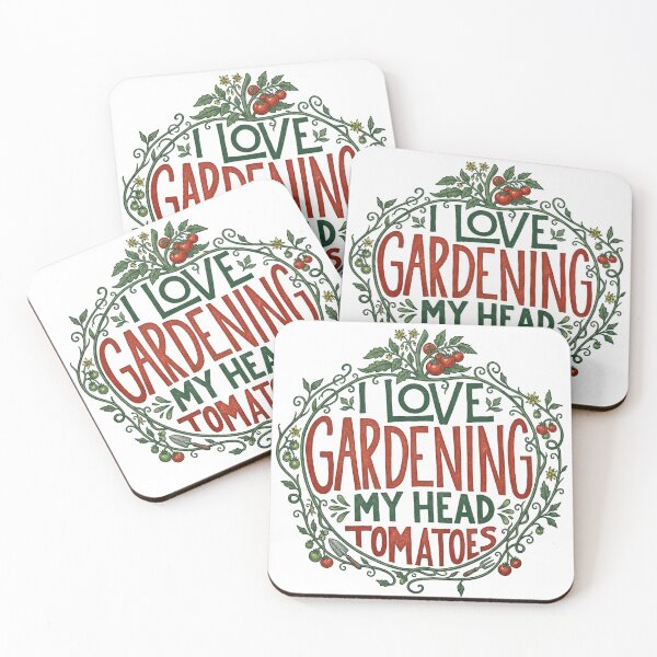 Item preview, I Love Gardening From My Head Tomatoes - Funny Plant Pun designed and sold by Shopeon Designs.