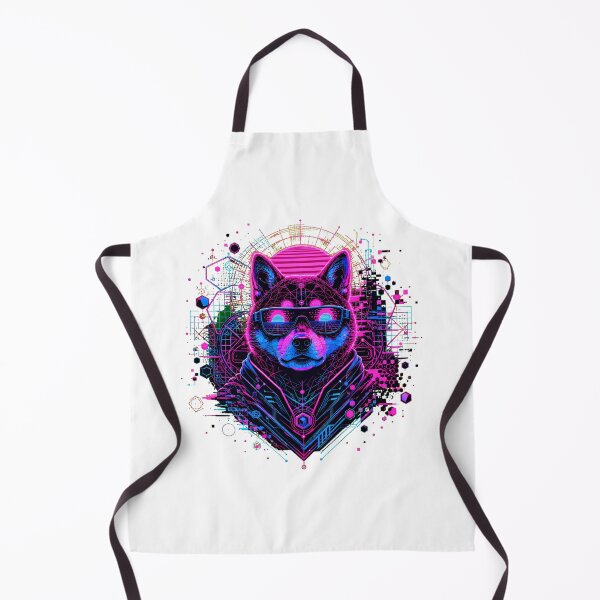 Item preview, Synthwave Shiba Inu Futuristic Dog Sunglasses designed and sold by chattsuede.