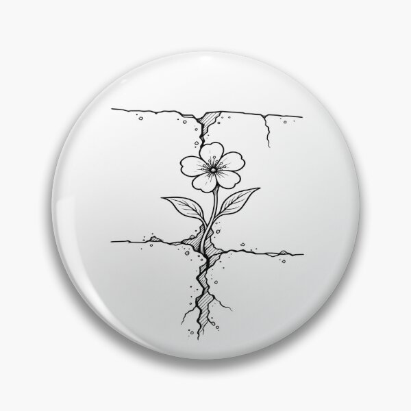 Item preview, Resilience Flower Growing Through Concrete designed and sold by JMDG Studio.