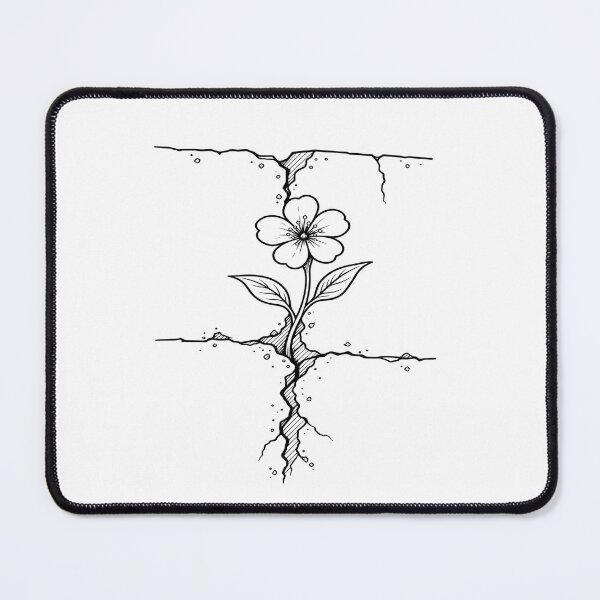 Item preview, Resilience Flower Growing Through Concrete designed and sold by JMDG Studio.