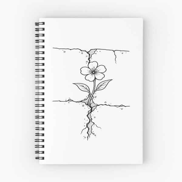Item preview, Resilience Flower Growing Through Concrete designed and sold by JMDG Studio.
