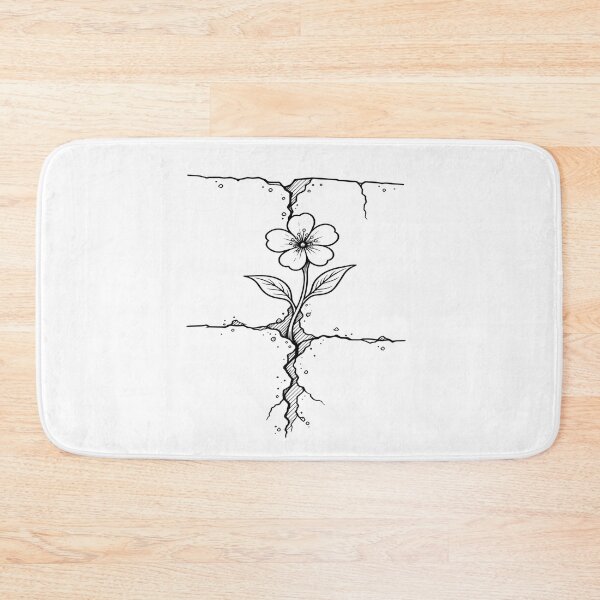 Item preview, Resilience Flower Growing Through Concrete designed and sold by JMDG Studio.