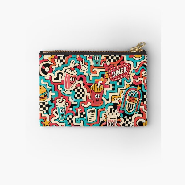 Item preview, Vintage Diner Checkers (Retro 50s x Doodle) designed and sold by Thai Vibe Studio.