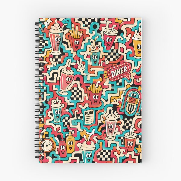 Item preview, Vintage Diner Checkers (Retro 50s x Doodle) designed and sold by Thai Vibe Studio.