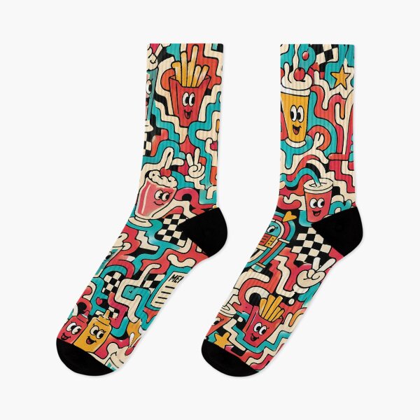Item preview, Vintage Diner Checkers (Retro 50s x Doodle) designed and sold by Thai Vibe Studio.