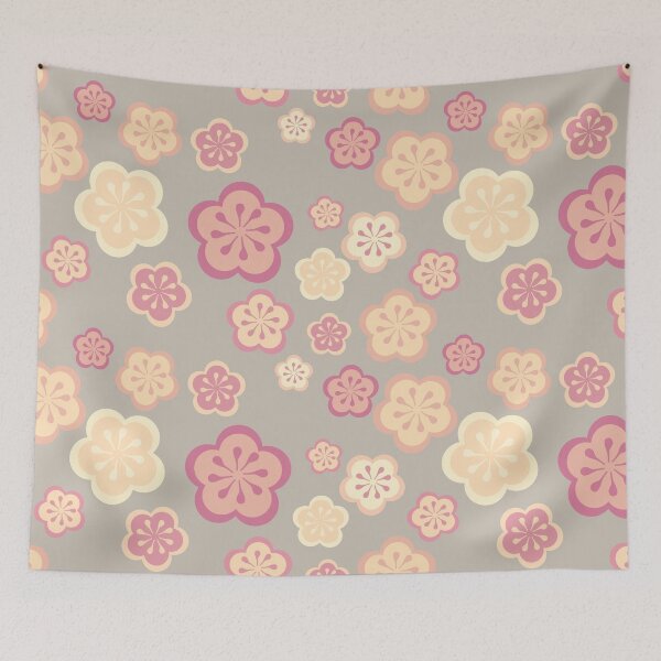 Item preview, Japanese Style Plum Blossom Seamless Pattern Background designed and sold by prapapon.