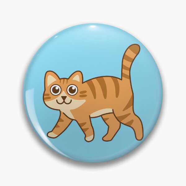 Item preview, The orange tabby cat was walking and smiling adorably. designed and sold by thailerd.