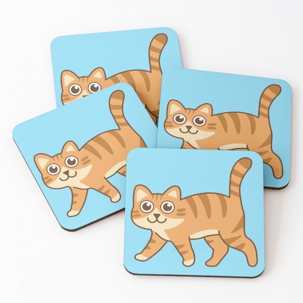 Item preview, The orange tabby cat was walking and smiling adorably. designed and sold by thailerd.