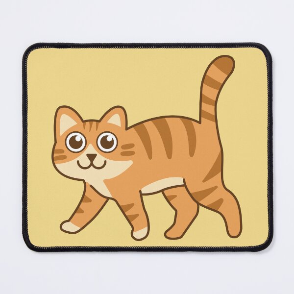 Item preview, The orange tabby cat was walking and smiling adorably. designed and sold by thailerd.