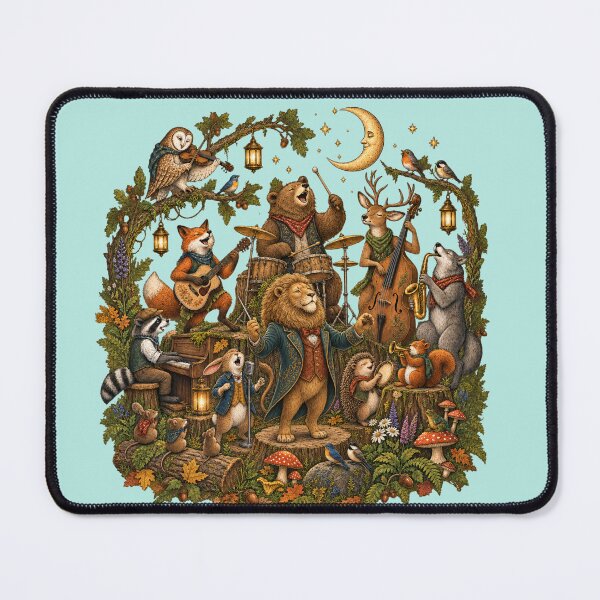 Item preview, The Lion’s Woodland Orchestra – Forest Animal Music Band designed and sold by NinaCreator.