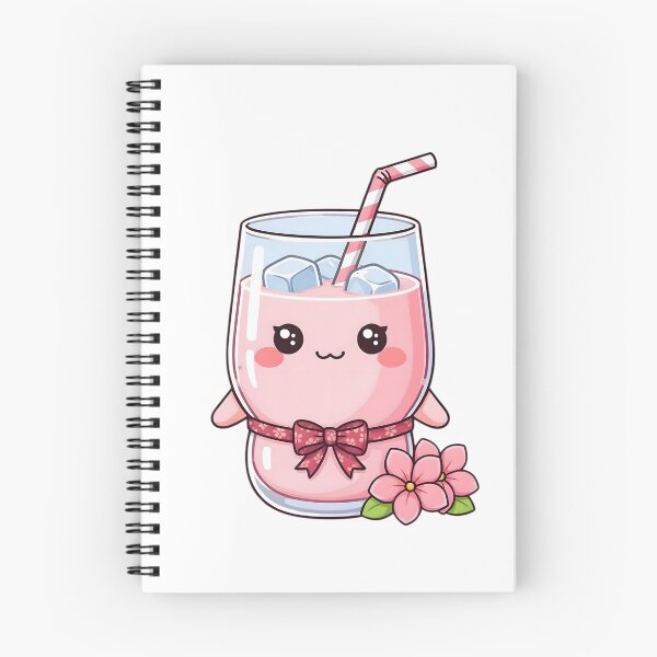 Item preview, Cute Kawaii Pink Milk Milkshake Sticker designed and sold by ChibiPCStudio.