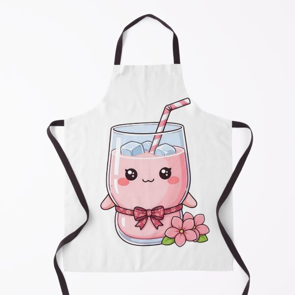 Item preview, Cute Kawaii Pink Milk Milkshake Sticker designed and sold by ChibiPCStudio.