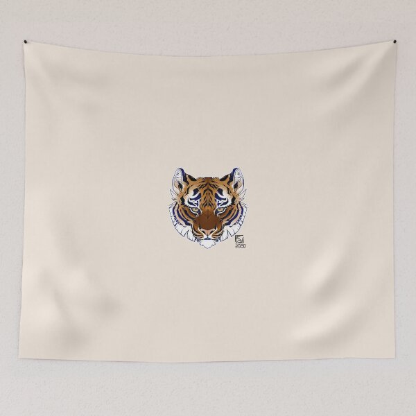 Item preview, Tiger symmetry design designed and sold by SentientCrafter.
