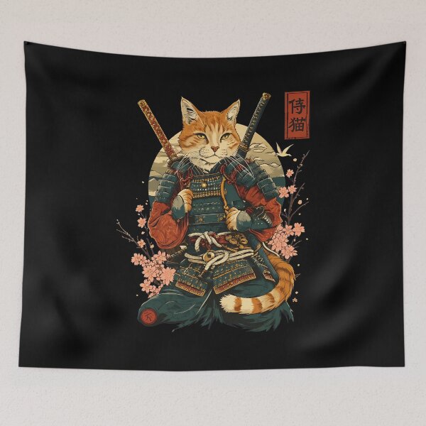 Item preview, Samurai Cat Warrior Art designed and sold by SoyLamderma.