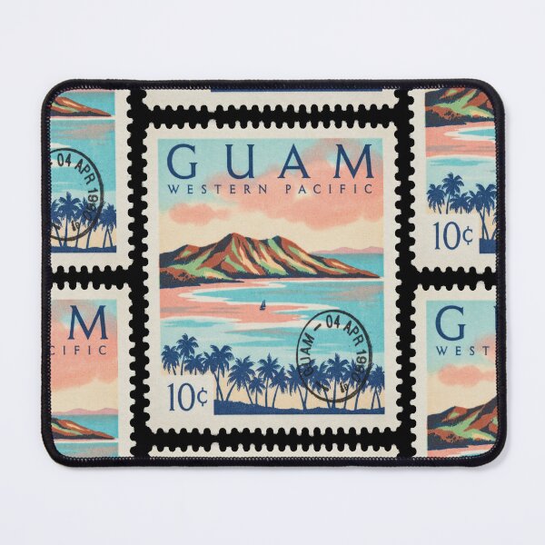 Item preview, Guam Pacific Volcanic Ridge Reef Shelf Stamp Sticker designed and sold by stickercuffs.