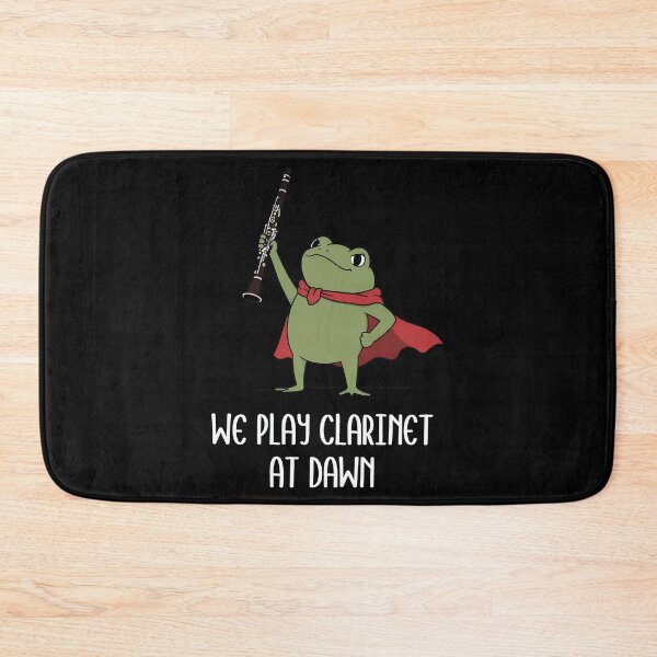 Item preview, Funny Clarinet Frog Design for Musicians designed and sold by Catsi-Nook-Art.