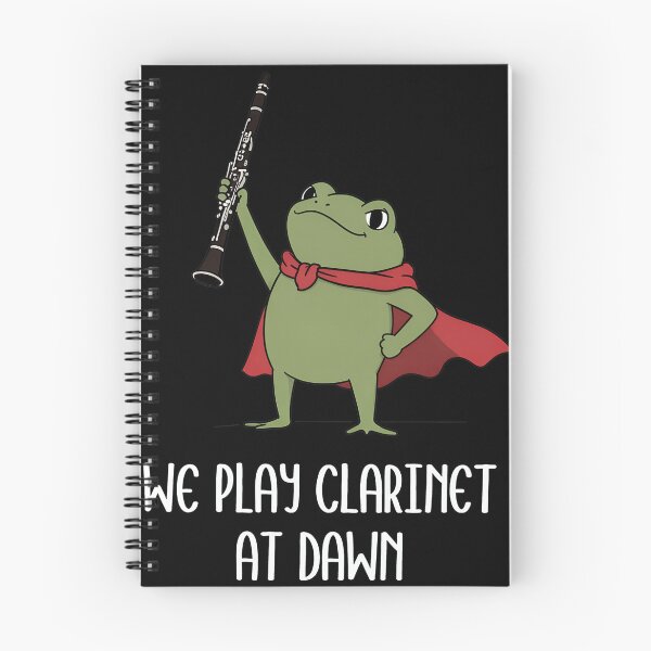 Item preview, Funny Clarinet Frog Design for Musicians designed and sold by Catsi-Nook-Art.