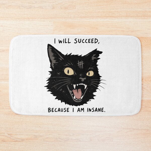 Item preview, Funny Black Cat Design with Dark Humor Quote designed and sold by Catsi-Nook-Art.