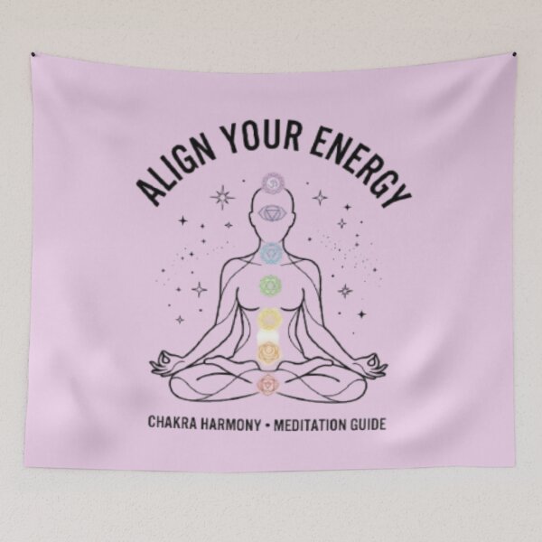 Item preview, Align Your Energy – 7 Chakra Meditation Spiritual Art designed and sold by Chirayu1111.