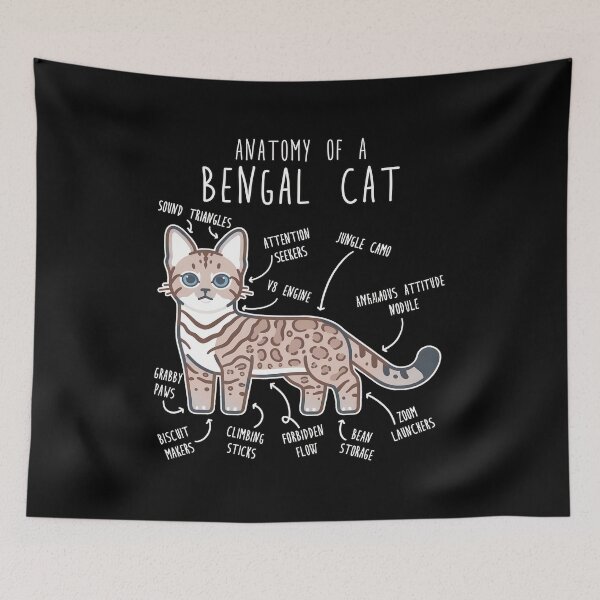 Item preview, Anatomy of a Bengal Cat Funny Pet Lover Gift designed and sold by SoyLamderma.