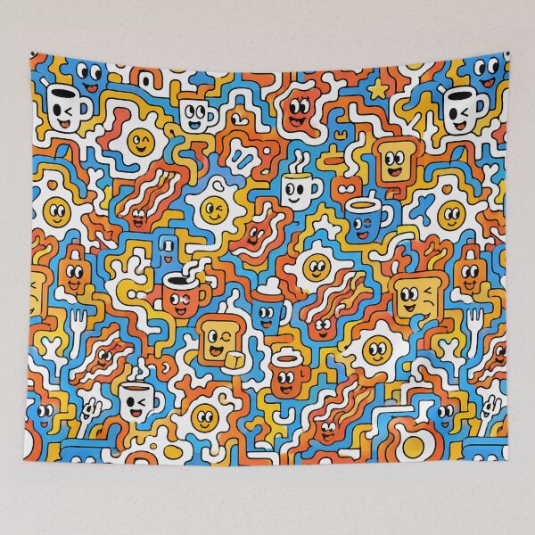 Item preview, Breakfast Club Maze (Morning Vibes x Pop Art) designed and sold by Thai Vibe Studio.