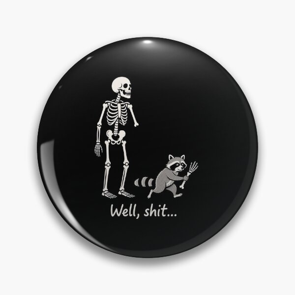 Item preview, Funny Skeleton With Raccoon Arm Theft Halloween Humor designed and sold by elderberry.