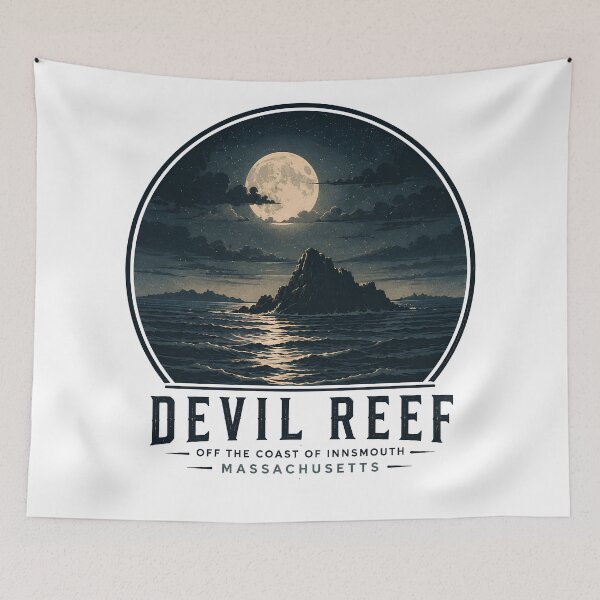 Item preview, Devil Reef Innsmouth - Vintage Maritime Poster - Lovecraft Cthulhu Mythos designed and sold by Extravanganzza.