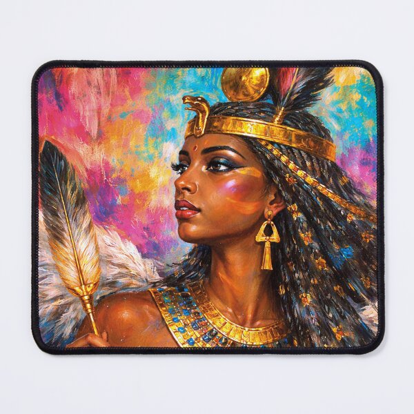 Item preview, Ma'at – Egyptian Goddess of Cosmic Order Painting designed and sold by GalleryKauffeld.
