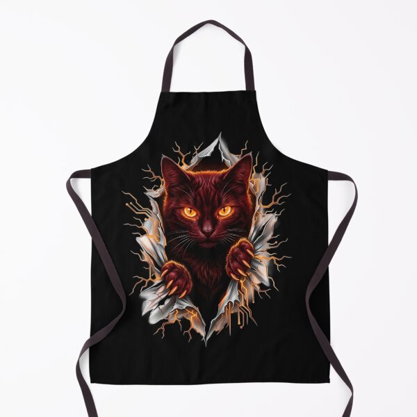 Item preview, Mystic Fire Cat - Glowing Fantasy Digital Art designed and sold by ZoneMerch.