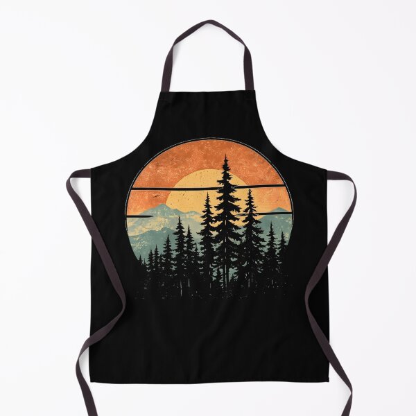 Item preview, Vintage Mountain Pine Tree Shirt, Retro Forest Sunset Graphic Tee, Rustic Wilderness Outdoor Nature Gift designed and sold by Catspeachy.