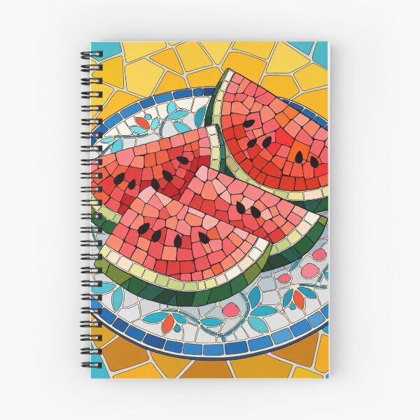Item preview, Watermelon Mosaic Art | Colorful Fruit Stained Glass Design | Summer Kitchen Decor designed and sold by GarnerSupplyCo.
