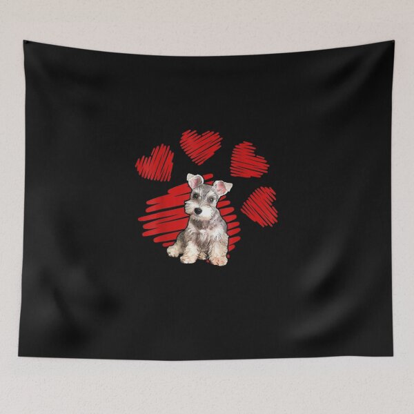 Item preview, Schnauzer Valentine – Cute Dog Paw Love  designed and sold by roartusa.
