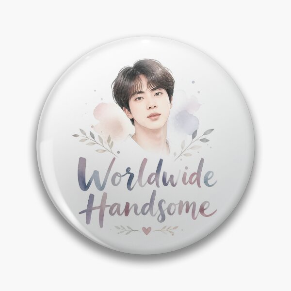 Item preview, Worldwide Handsome Jin - Soft Watercolor BTS Portrait Graphic designed and sold by ManggaeJM.