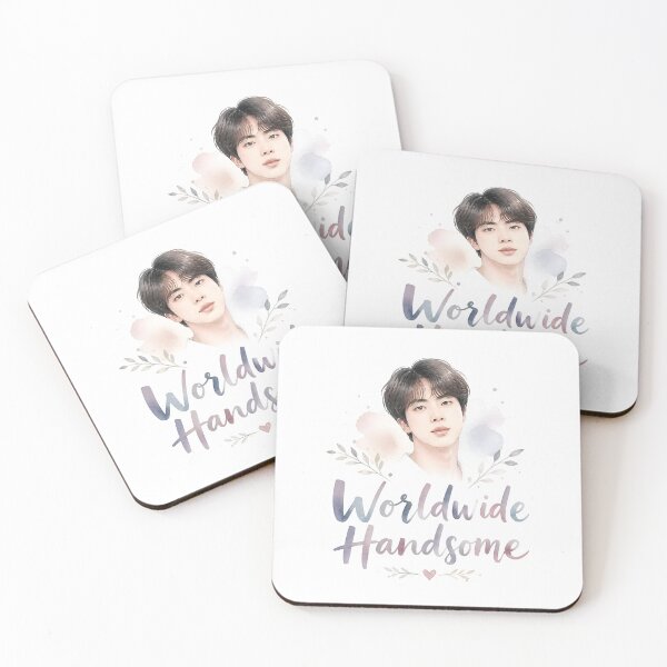 Item preview, Worldwide Handsome Jin - Soft Watercolor BTS Portrait Graphic designed and sold by ManggaeJM.